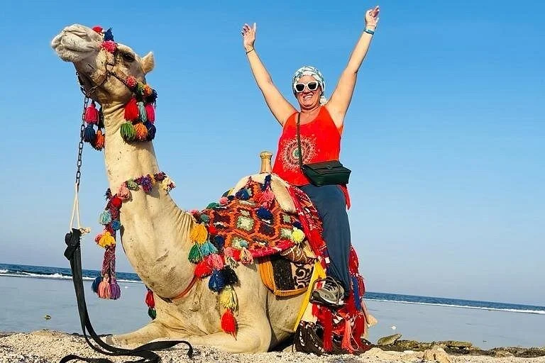 sunrise camel riding desert and sea in marsa alam - Image 3