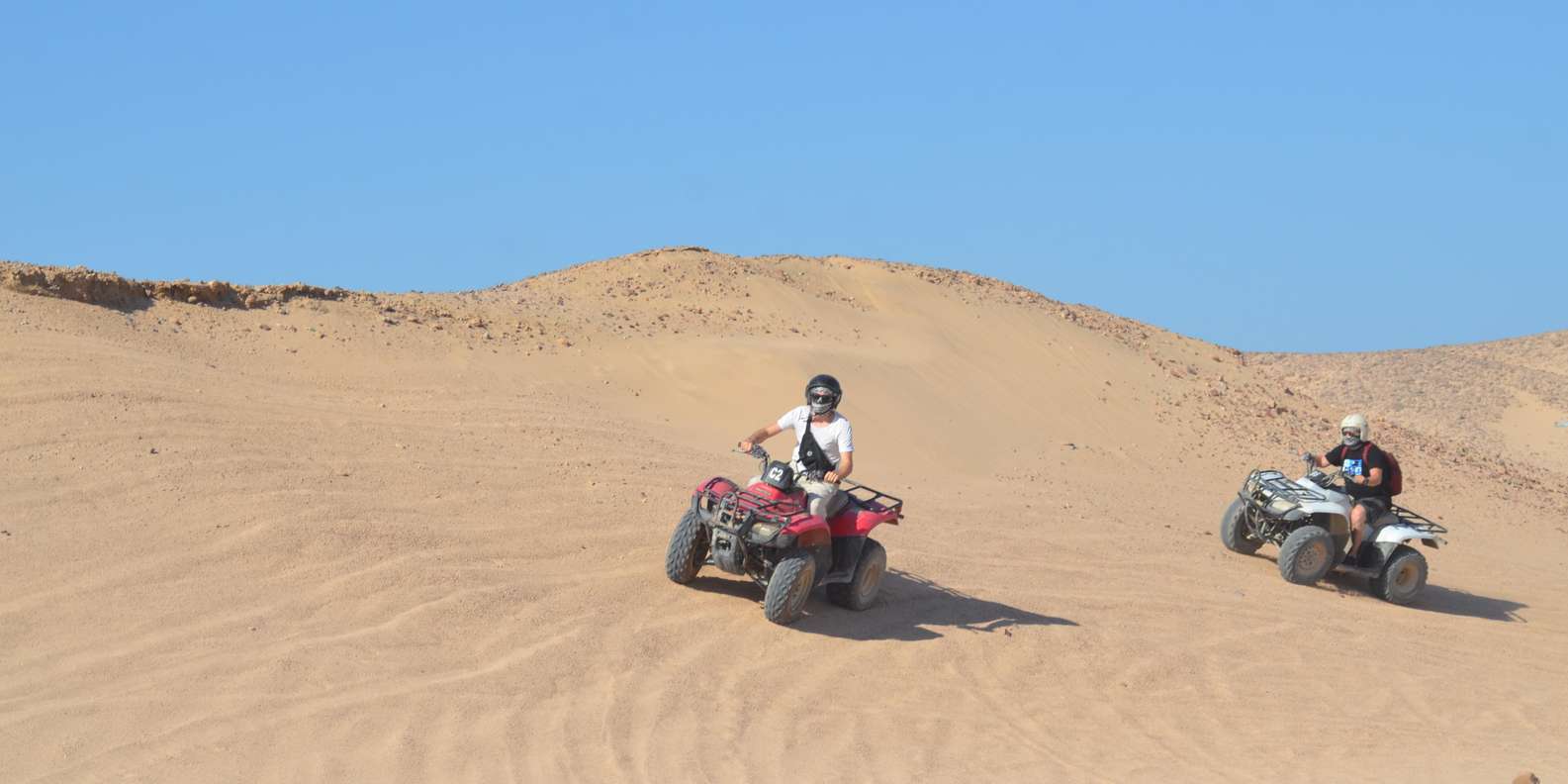 Sahl Hasheesh: Quad Bike Desert Safari with Pickup